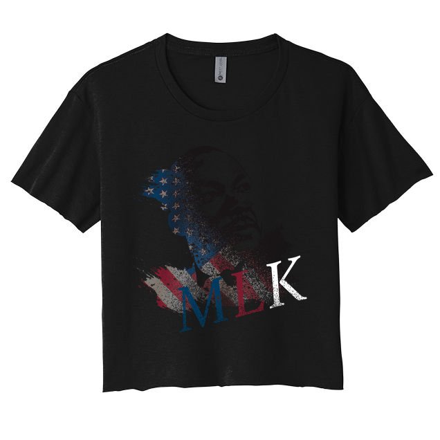 MLK Portrait Martin Luther KIng Jr.  Crop Top