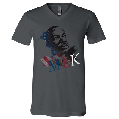 MLK Portrait Martin Luther KIng Jr.  V-Neck T-Shirt