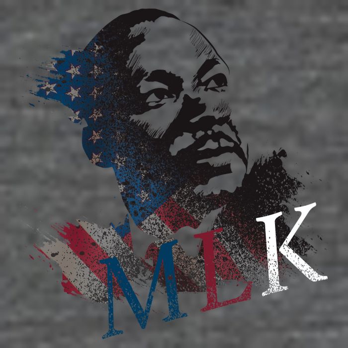 MLK Portrait Martin Luther KIng Jr.  Button