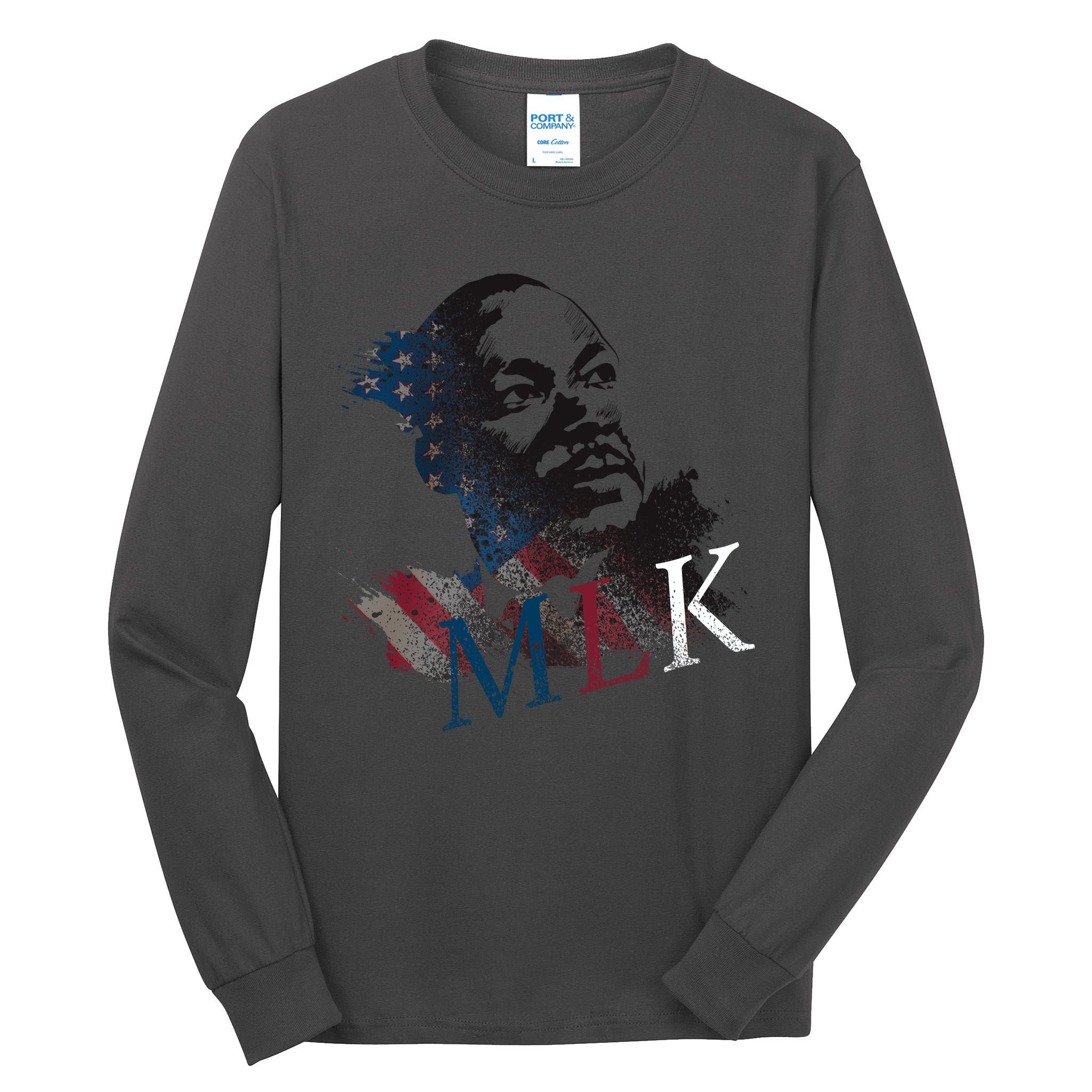 MLK Portrait Martin Luther KIng Jr.  Tall Long Sleeve T-Shirt