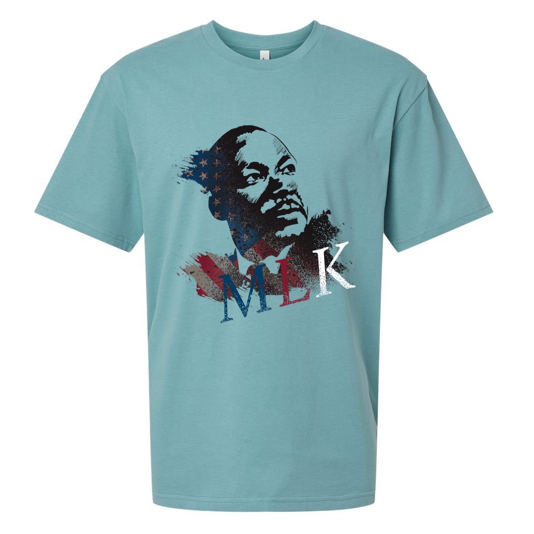 MLK Portrait Martin Luther KIng Jr.  Sueded Cloud Jersey T-Shirt