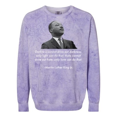 MLK Quote Martin Luther King Jr. Colorblast Crewneck Sweatshirt