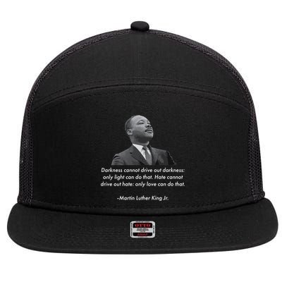 MLK Quote Martin Luther King Jr. 7 Panel Mesh Trucker Snapback Hat