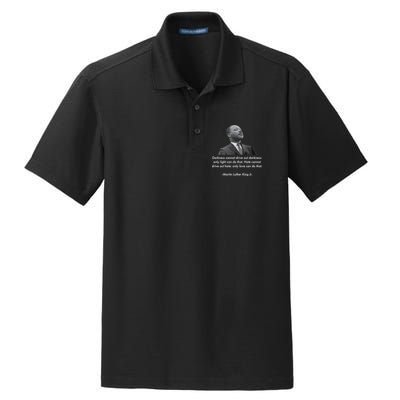 MLK Quote Martin Luther King Jr. Dry Zone Grid Polo