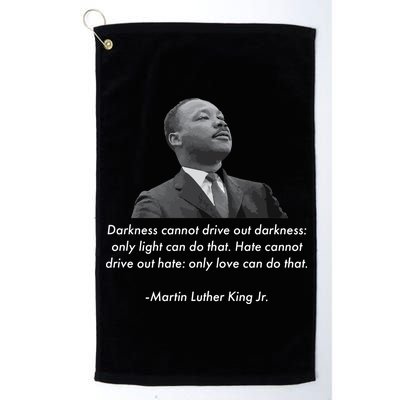 MLK Quote Martin Luther King Jr. Platinum Collection Golf Towel