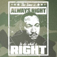 MLK The Time is Always Right to Do What is Right Legacy Tie Dye Trucker Hat