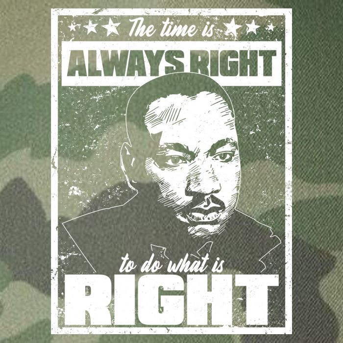 MLK The Time is Always Right to Do What is Right Legacy Tie Dye Trucker Hat