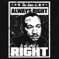 MLK The Time is Always Right to Do What is Right Ladies PosiCharge Tri-Blend Wicking Tank
