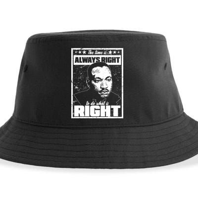 MLK The Time is Always Right to Do What is Right Sustainable Bucket Hat