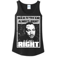 MLK The Time is Always Right to Do What is Right Ladies Essential Tank