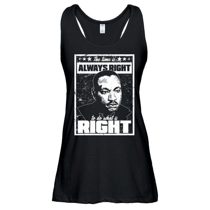 MLK The Time is Always Right to Do What is Right Ladies Essential Flowy Tank