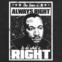 MLK The Time is Always Right to Do What is Right 25L Jumbo Tote