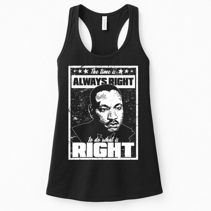 MLK The Time is Always Right to Do What is Right Womens Tank Top