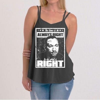 MLK The Time is Always Right to Do What is Right Women's Strappy Tank