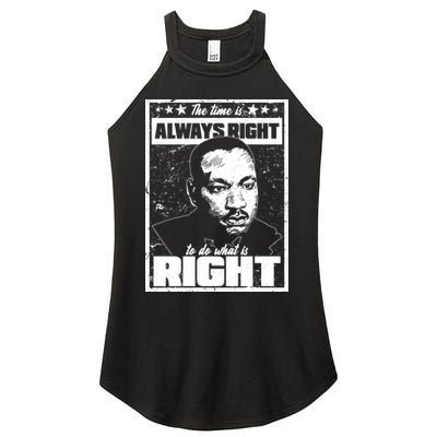 MLK The Time is Always Right to Do What is Right Women's Perfect Tri Rocker Tank