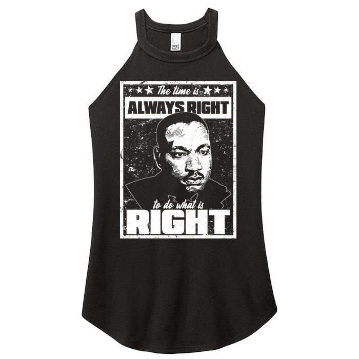 MLK The Time is Always Right to Do What is Right Women's Perfect Tri Rocker Tank
