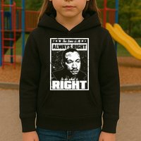 MLK The Time is Always Right to Do What is Right Kids Hoodie
