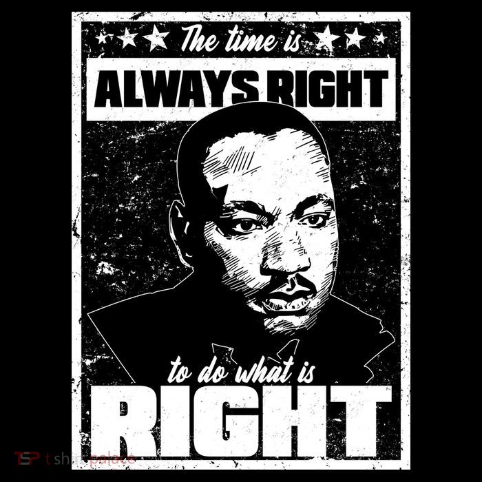MLK The Time is Always Right to Do What is Right Zip Tote Bag