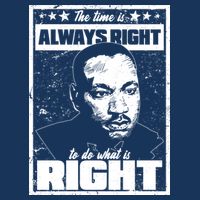 MLK The Time is Always Right to Do What is Right Infant Baby Jersey Bodysuit