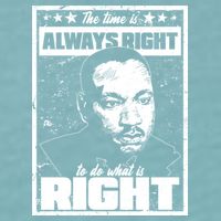 MLK The Time is Always Right to Do What is Right Sueded Cloud Jersey T-Shirt