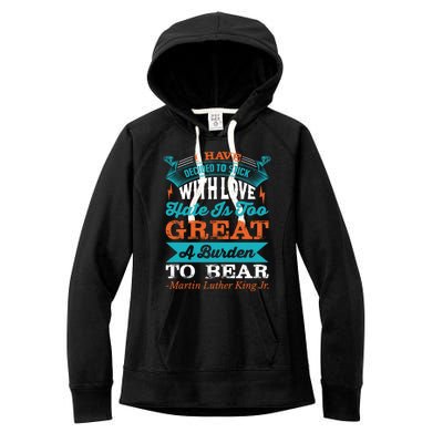 Martin Luther King Jr Gift Women's Fleece Hoodie