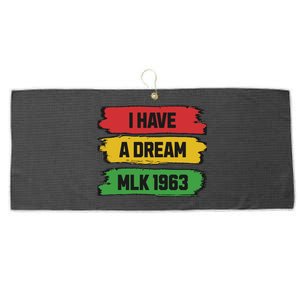 Martin Luther King Day Mlk Day 1963 Black History Month Large Microfiber Waffle Golf Towel