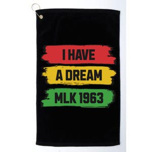 Martin Luther King Day Mlk Day 1963 Black History Month Platinum Collection Golf Towel