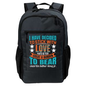 Martin Luther King Quote About Love Motivational MLK Day Daily Commute Backpack