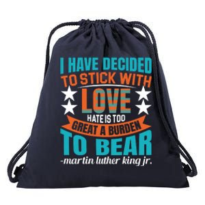 Martin Luther King Quote About Love Motivational MLK Day Drawstring Bag