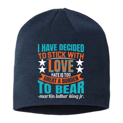 Martin Luther King Quote About Love Motivational MLK Day Sustainable Beanie