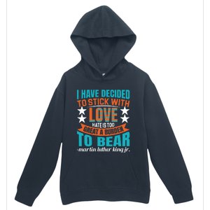 Martin Luther King Quote About Love Motivational MLK Day Urban Pullover Hoodie