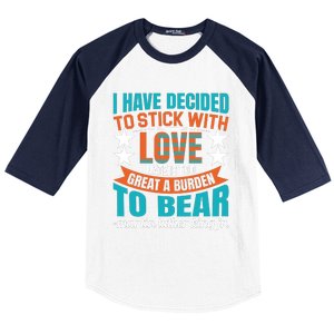 Martin Luther King Quote About Love Motivational MLK Day Baseball Sleeve Shirt