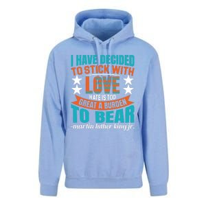 Martin Luther King Quote About Love Motivational MLK Day Unisex Surf Hoodie