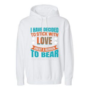 Martin Luther King Quote About Love Motivational MLK Day Garment-Dyed Fleece Hoodie