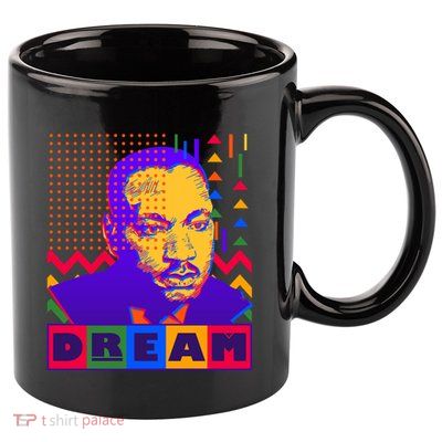 Martin Luther King Dream Colorful 80's Pop Art 11oz C Handle Ceramic Mug