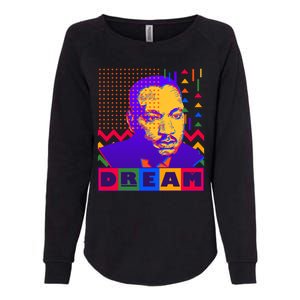 Martin Luther King Dream Colorful 80's Pop Art Womens California Wash Sweatshirt