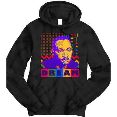 Martin Luther King Dream Colorful 80's Pop Art Tie Dye Hoodie