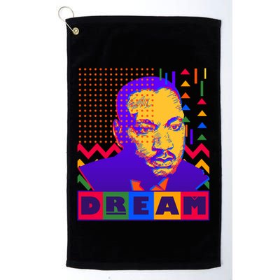 Martin Luther King Dream Colorful 80's Pop Art Golf Towel