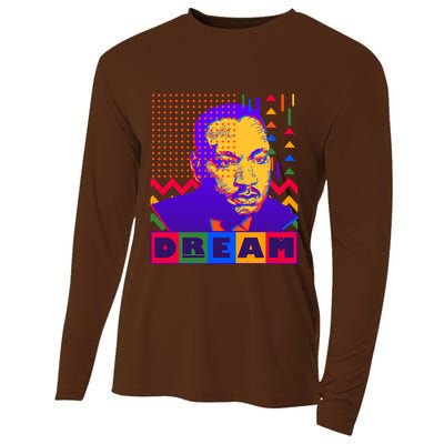 Martin Luther King Dream Colorful 80's Pop Art Cooling Performance Long Sleeve Crew