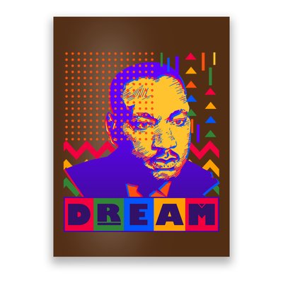 Martin Luther King Dream Colorful 80's Pop Art Poster