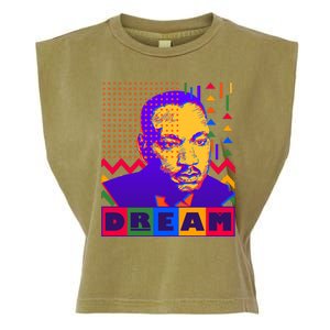 Martin Luther King Dream Colorful 80's Pop Art Garment-Dyed Women's Muscle Tee