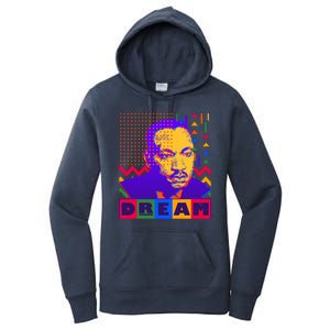 Martin Luther King Dream Colorful 80's Pop Art Women's Pullover Hoodie