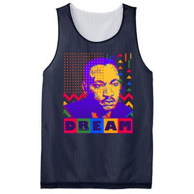 Martin Luther King Dream Colorful 80's Pop Art Mesh Reversible Basketball Jersey Tank