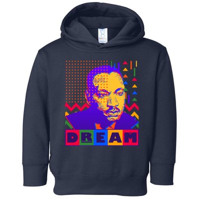 Martin Luther King Dream Colorful 80's Pop Art Toddler Hoodie