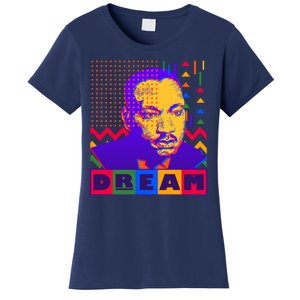 Martin Luther King Dream Colorful 80's Pop Art Women's T-Shirt