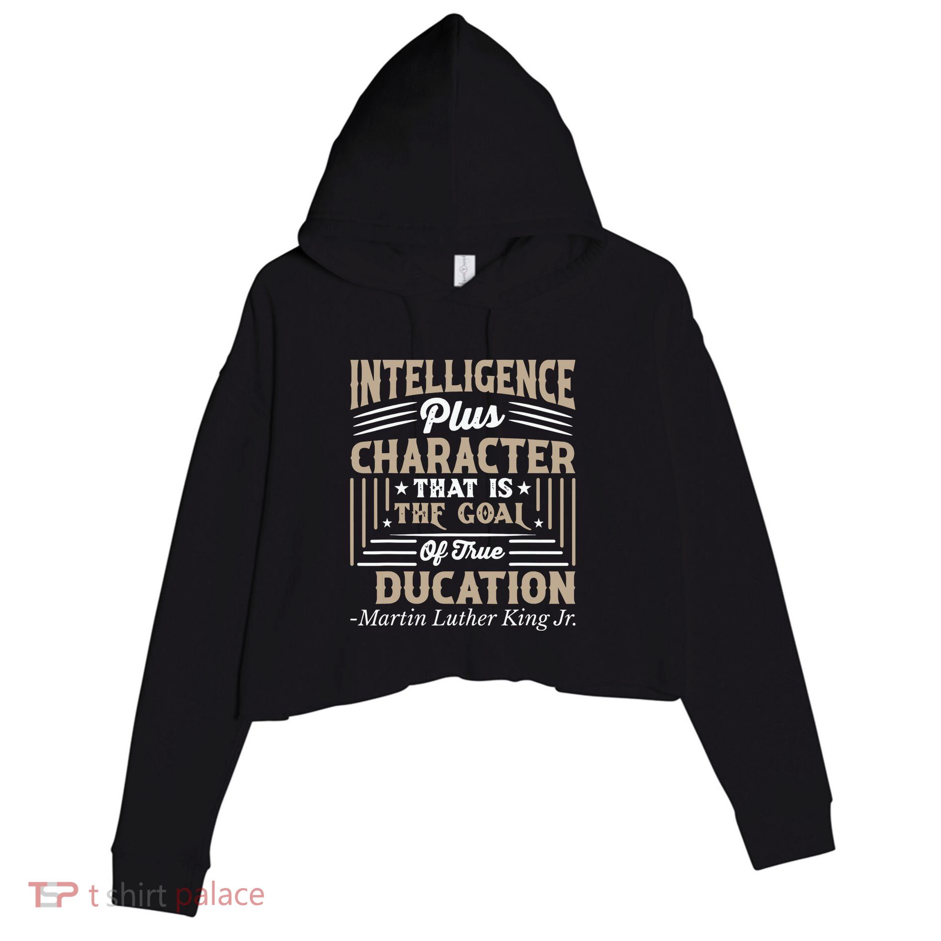 Martin Luther King Jr Crop Fleece Hoodie