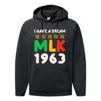 Martin Luther King Jr MLK Day Black History Design Performance Fleece Hoodie