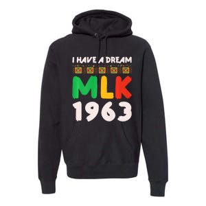 Martin Luther King Jr MLK Day Black History Design Premium Hoodie