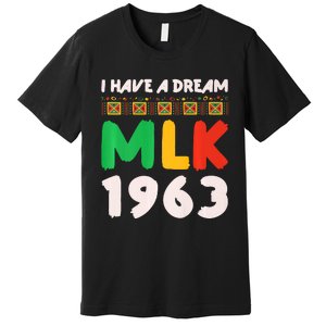 Martin Luther King Jr MLK Day Black History Design Premium T-Shirt