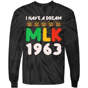 Martin Luther King Jr MLK Day Black History Design Tie-Dye Long Sleeve Shirt